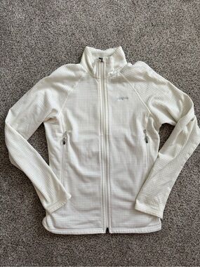 Patagonia Women's Cream Grid-Textured Full-Zip Jacket